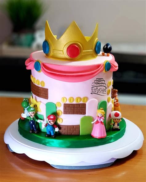 pastel de mario bros y princesa peach|princess peach doll super mario.